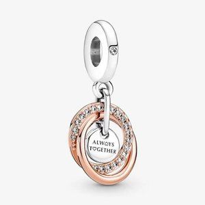 Pandora Shine Honeycomb Lace Heart Charm